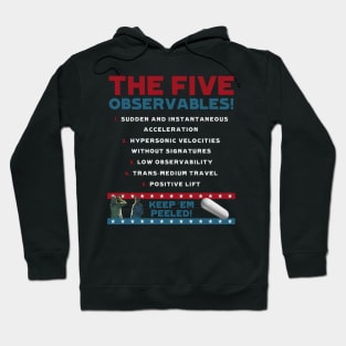 Five Observables (Light Text) Hoodie